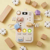Power Strip Busy Board 12-in-1 Educational Approach Busy Board Learning Activity Center Sensory Early Education Toy Interactive