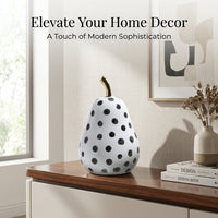 Fruit Sculpture for Home, Living Room, Modern Minimalist Ceramic Figurine, Abstr #variant:Pear D23002/ 12.5*12.5*19cm
