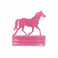 Horse Stall Nameplate Door Mount Horse Stall Name Plate Easy to Install Livestock Label for Stable
