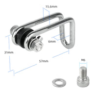 Road Bike Front Fork Light Mount with Bracket and Computer Mount Adapter