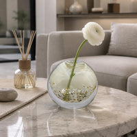 Glass Vase Minimalist Decorative Vase Simple Design for Tabletop