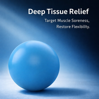 Myofascial Release Massage Ball for Muscle Relaxation, Solid Silicone for Foot Stretching, for Athletes
