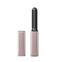 Mini Hair Straightener Brush, 2-in-1 Straightening and Curling, USB Powered