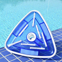 Transparent Triangular Pool Vacuum Head Easy to Install Triangular Vacuum Brush Head for Poolside
