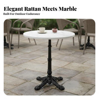 French Rattan Chair Weather Resistant for Terrace