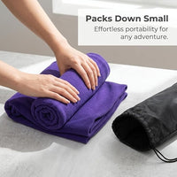 Fleece Sleeping Bag Liner Lightweight, Double-Sided Warm Camping Liner, for Hostels and Outdoors
