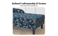 Comfortable Seating Upholstered Chaise Lounge Elegant & design Indoor Furnishing Single Armrest Household Furniture Curved Backrest for Book Lovers, Interior Designers, Living Room, Bedroom, Balcony, perusing alcove
