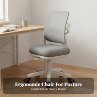 Support Adjustable Student Chair Easy to Clean Adjustable Kids Desk Chair Locking Casters Footrest for Primary School Students, Children, Teenagers, Studying, Home, Bedroom