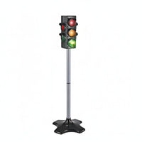 Illuminated Traffic Light Toy with Stand Automatic Toy Traffic Indicator with Pole Manual Indicator Light Model Freestanding for Children, Toddlers, Teachers, Playroom, Classroom, Preschool