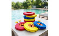 6 Pieces Round Swimming Buoyancy Aid Discs Textured Water Floaties Safe Foam Arm Bands Lightweight for Toddlers