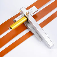 Roller Leather Strip Cutter with Precision Scale Adjustable DIY Leather Belt Cutting Tool