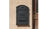 Lockable Wall Mailbox Weather Resistant Rainproof Post Box Secure Lock for Villa