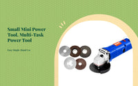 Mini Angle Grinder, Variable Speed Electric Rotary Tool, Grinding, Polishing, Cutting, for DIY Projects, Woodworking, Metalworking, Handcraft
