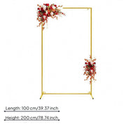 Gold Square Arch Stand Easy to Assemble Gold Arch Stand Sturdy for Party