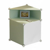 Space Saving Design Multitiered side Table Easy Assembly Stackable Storage Cube Small Footprint Nightstand Modern & Design for Children, Apartment Dwellers, Students, Bedroom, Dorm Room, Playroom, Office