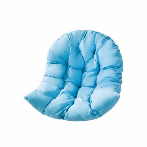 Basket Swing Seat Cushion Soft Padded Oval-Shaped Chair Pad Comfortable