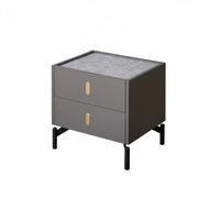 Rounded Single-Drawer Cabinet Nordic Aesthetic Bedside Table Minimalist Design Space-Saving for Homeowners, Apartment Dwellers