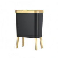 High-Foot Trash Can Easy to Clean Household Waste Long-Lasting for Living Room