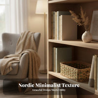 Rectangular Woven container with Handles dual-tsingle pattern Organizing Basket
