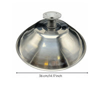 Waterproof Stainless Steel Lampshade Rust-Proof E27 Pole Light Fixture Weather-Resistant for Courtyard, Garden, Pathway