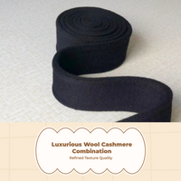 Wool Waist Belt, Double-Sided, Black, Versatile Accessory