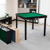 Foldable Mahjong Table Space-Saving Solid Wood Mahjong Table Sturdy Construction for Travel, Outdoor, Camping
