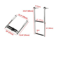 2-Step Boat Ladder Watercraft Accessory Easy to Install