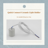 E14 to E27 ceramic heat adapter