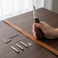 7-in-1 Leather Groover Comfortable Grip 7 in 1 Leathercraft Tool Rust-Resistant