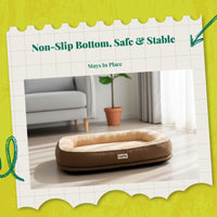 Dog Bed, Washable Non-Slip Plush Pet Mat, All-Season Comfort