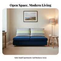 space-efficient Design Armless Two-Seater Space-Saving Armless 2-Seater Bench Minimalist Look Loveseat Sturdy Construction for Apartment Dwellers, Business Owners, Living Room, Coffee Shop, Reception Area, Bedroom