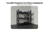 Home Gym Storage Rack Multi-Functional Dumbbell and Exercise Mat Holder Space-Saving Exercise Mat and Weight Rack for Personal Trainers