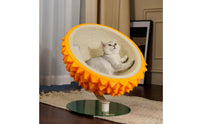 Cat Bed with Scratcher Spiky Cat Scratcher with Bed Cozy for Pet Corner, Kittens