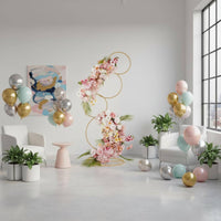 Round Balloon Backdrop Frame Stable Base Metal Wedding Backdrop Circle