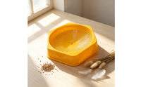 Hexagonal Pigeon Nest with Pad Plastic Nest Bowl with Pad Comfortable Pigeon Nesting Bowl Washable for Breeding Cages