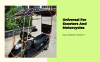 Electric Motorcycle Rain & Sun Shield, Stainless Steel