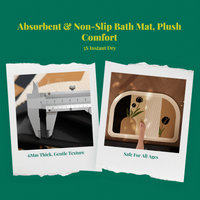 Non-Slip Absorbent Bathroom Rug
Quick-Dry Floor Mat