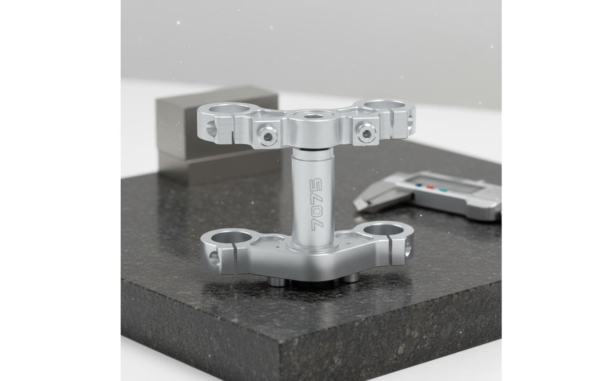Triple Tree Top Clamp CNC Machined Upper Triple Clamp Rc Vehicle Part for Upgrade Build