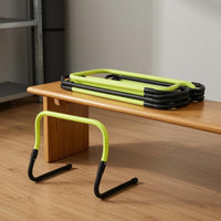 Foldable Training Hurdle ABS Plastic Foldable Agility Hurdle Athletic Gear Curved Top Bar Easy Setup for Soccer Practice