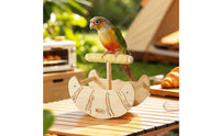 Wood Bird Perch Stand Safe Rocking Bird Perch Long-Lasting Stable for Parrots, Tabletop