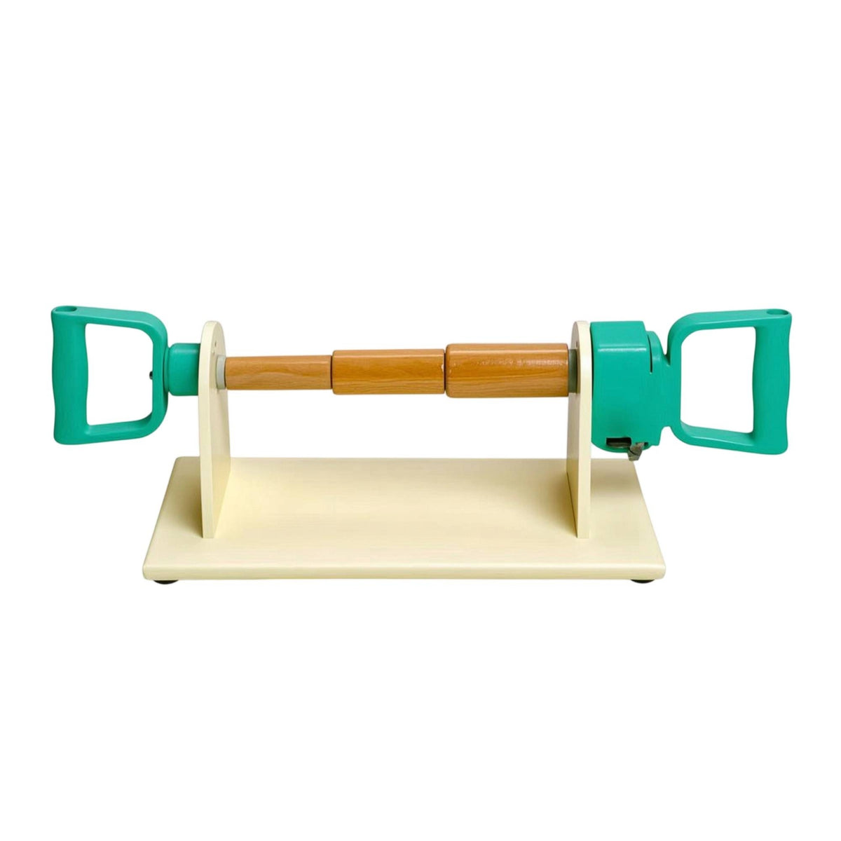 Adjustable Resistance Forearm Exerciser with Wooden Base Compact Wrist and Forearm Exerciser Comfortable Wrist Roller Heavy-Duty for Physical Rehabilitation