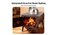 Smokeless stove heats fast, portable