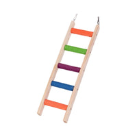 Hanging Bird Ladder Toy with Hooks Natural Climbing Ladder Toy Compact Easy to Use for Birds