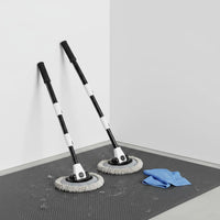 Highly Absorbent Telescopic Car Wash Brush Wet and Dry Use Long Handle Car Cleaning Mop Detachable Head Automotive Accessory