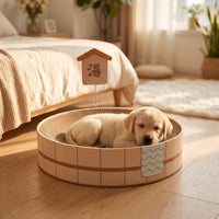 Cat Scratching Bed with Spring Sign Corrugated Cat Scratching Lounge Bed Tub-Shaped Scratcher Bowl for kittens , Kittens, Living Room