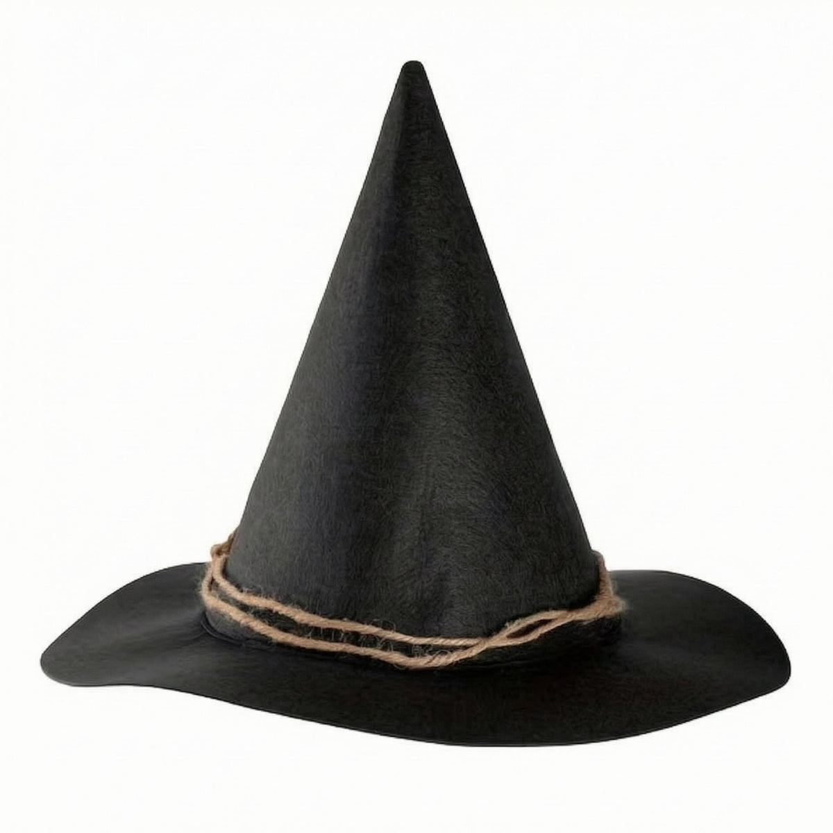 Black Pointed Wizard Hat Halloween Wide Brim Wizard Hat Festive Celebration