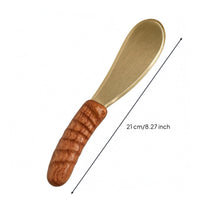 Brass Wave Textured Grip Personal Care Item Polished Metal