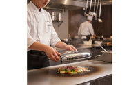 Oval Lid Rust-Resistant Stainless Steel Lid Pan Lid with Knob for Cooks, Caterers, Kitchen, Buffet, Stovetop