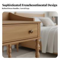 Three-Legged Circular Table Retro Design Nightstand Space-Saving Size Sturdy Construction for Interior Designers, Renters