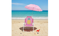 Outdoor Chair with Sun Shade Foldable Chair with Umbrella Portable Furniture Folding for Children, Toddlers, Beach, Patio, Garden